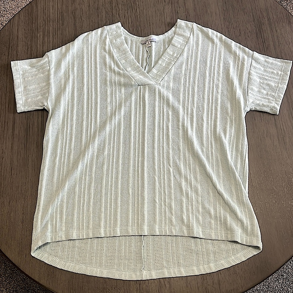White Birch Top Sea Foam Green Size M